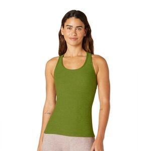 Beyond Yoga Spacedye Step Up Racerback Tank Fern Green Heather Small